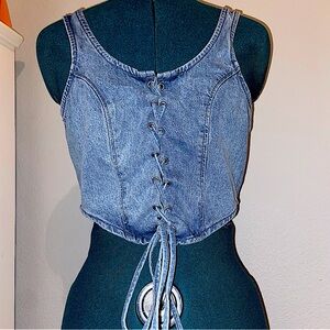 H&M Lacing detail bustier top